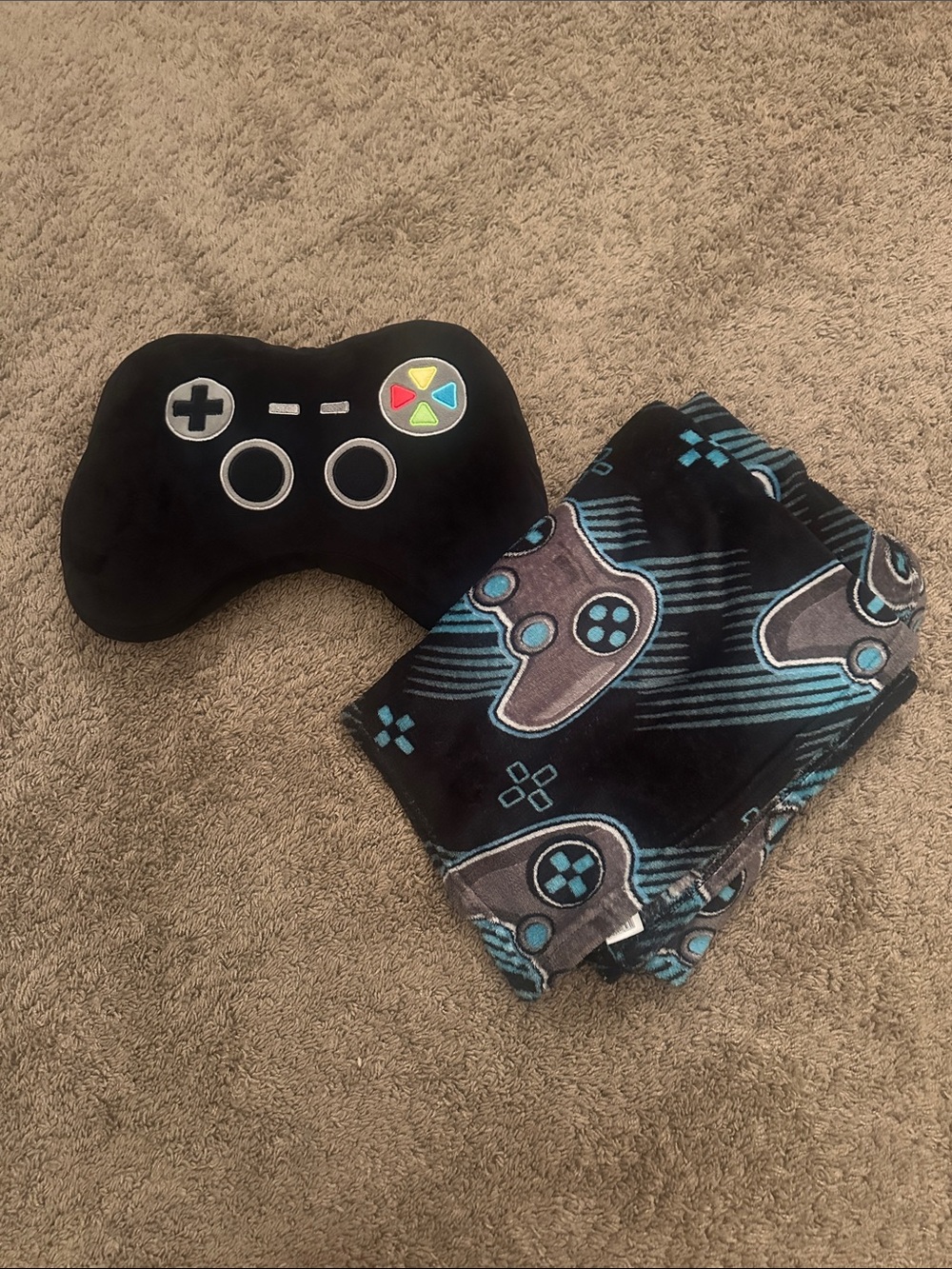 Matching game console pillow for boys
